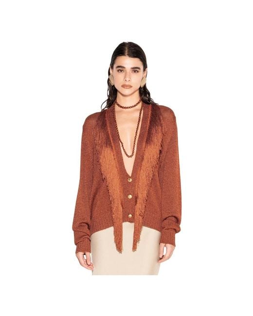 Akep Orange Cardigans