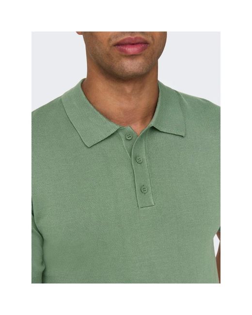 Only & Sons Lässiges polo shirt in Green für Herren