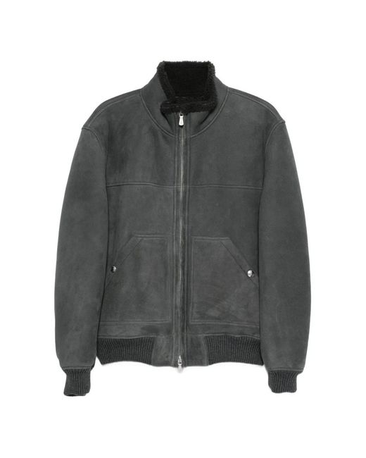 Eleventy Gray Bomber Jackets for men