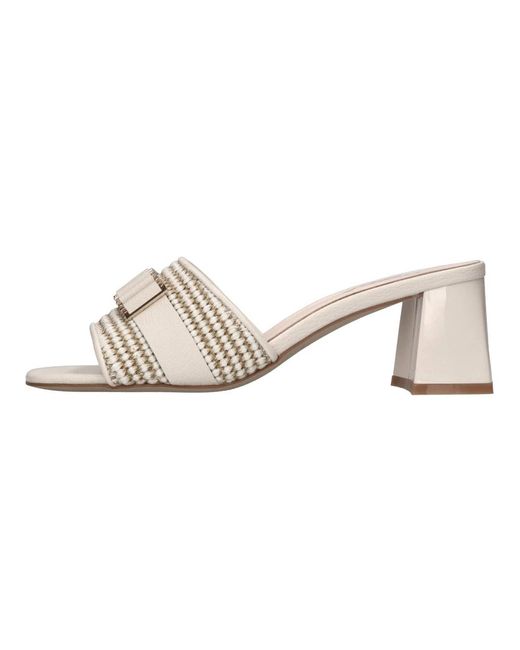 Tosca Blu Natural Ocean Heeled Mule