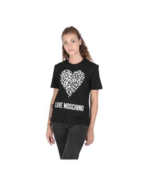 Love Moschino Black T-Shirts