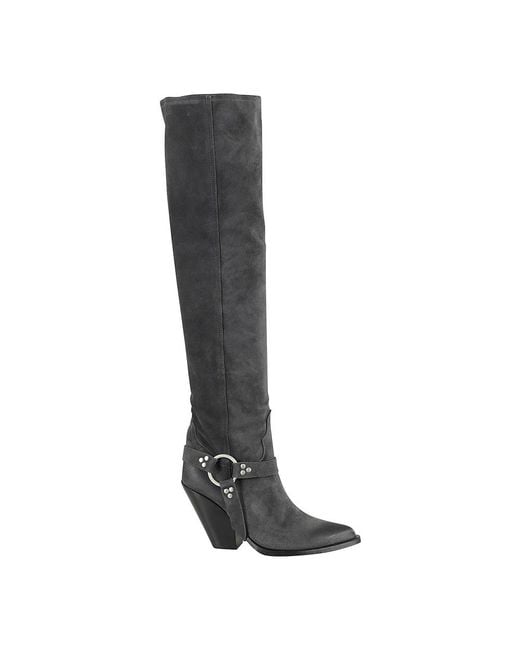 Sonora Boots Black Cowboy & Biker Boots