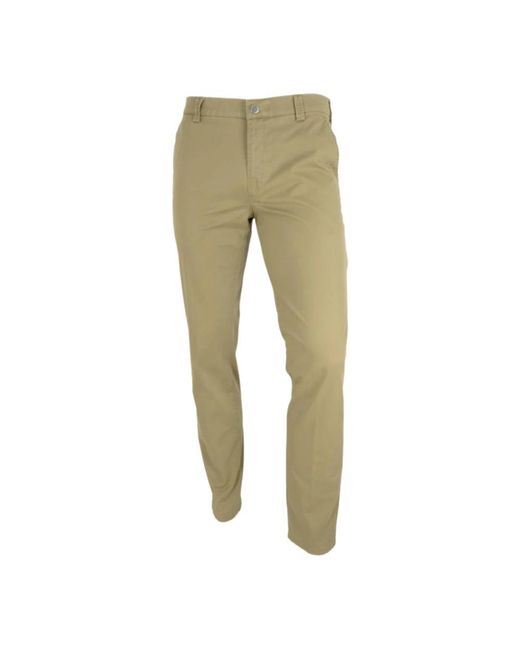 Straight Trousers Meyer de hombre de color Green