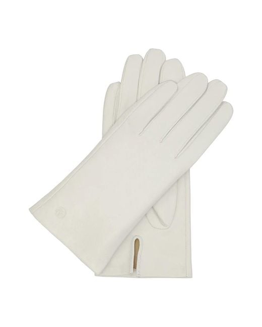 Kazar Accessoires ,Wit ,Leer Witte Leren Handschoenen in het White