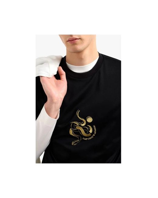 Emporio Armani Black T-Shirts for men