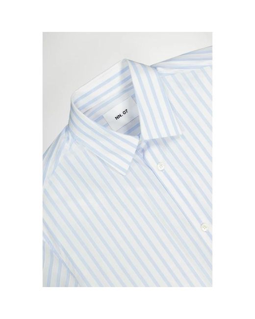 NN07 Blue Casual Shirts for men