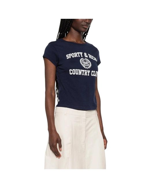 Sporty & Rich Blue T-Shirts