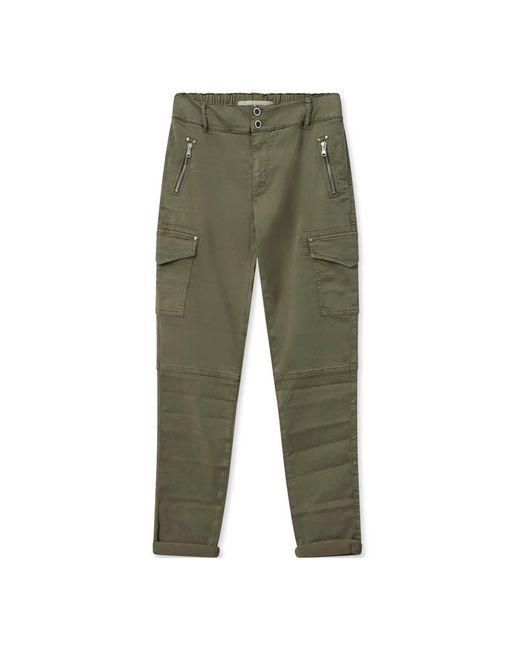 Mos Mosh Green Tapered Trousers