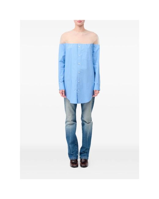 MM6 by Maison Margiela Blue Tunics