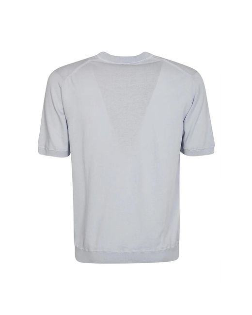 Eleventy Denim rundhals strick t-shirt in Gray für Herren