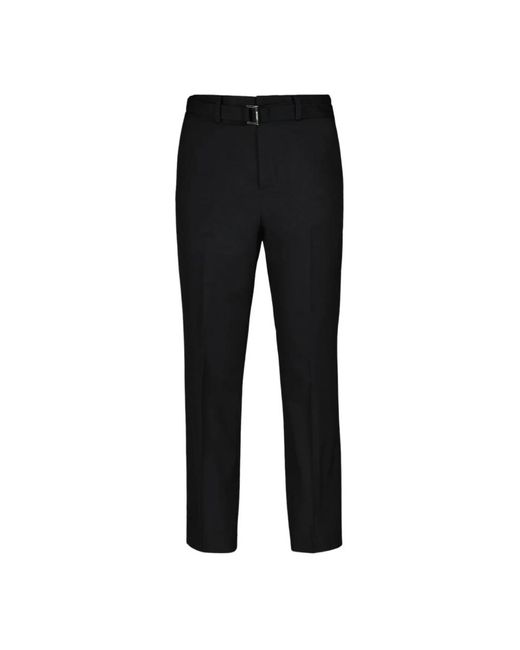 Pantaloni in lana con cintura di Sacai in Black da Uomo