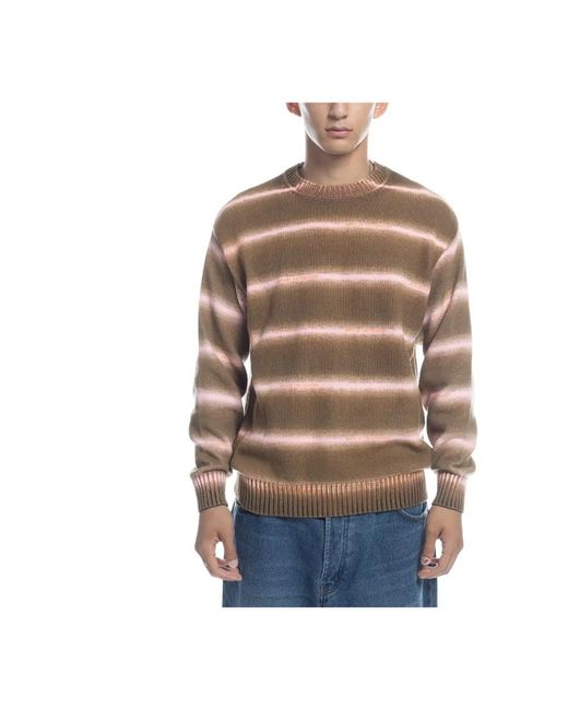 BoTT Brown Round-Neck Knitwear for men