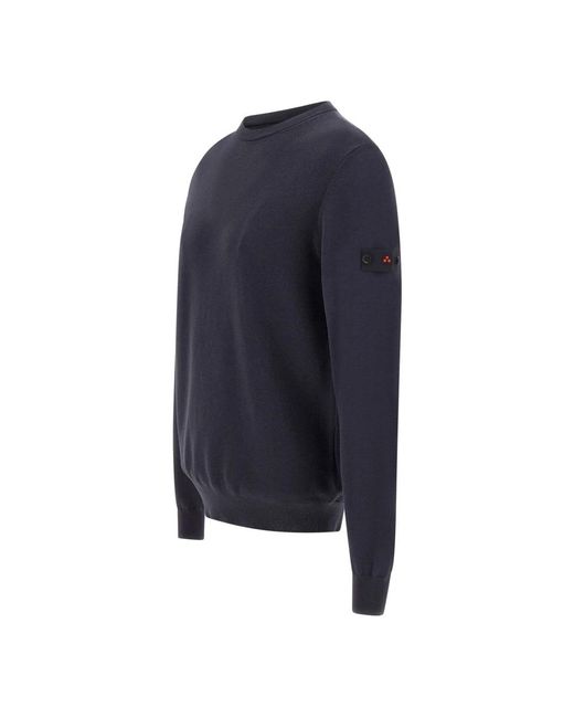 Peuterey Blue Round-Neck Knitwear for men