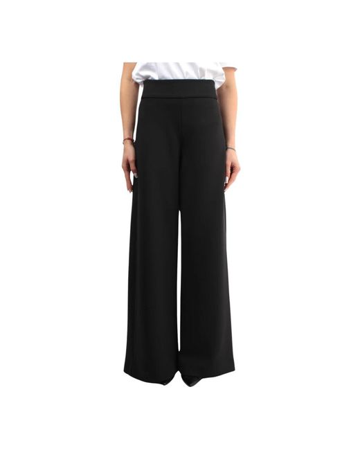 Trousers > wide trousers Max Mara en coloris Black