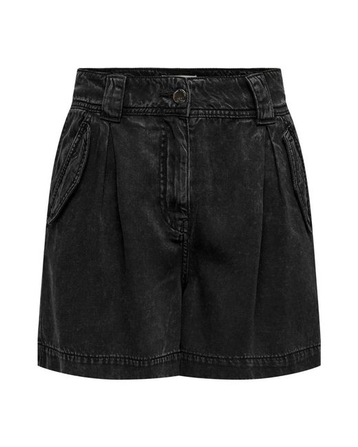 ONLY Black Denim Shorts