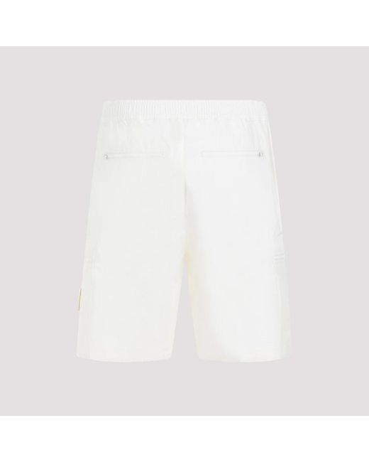Stone Island White Casual Shorts for men