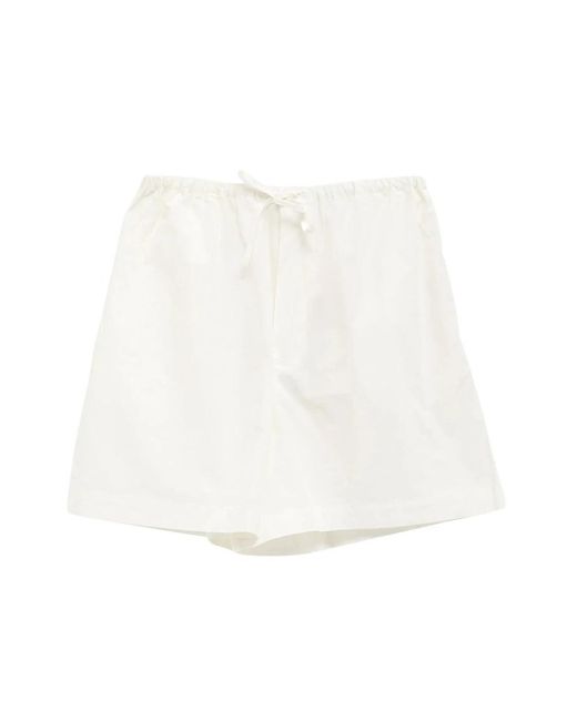 Baserange White Casual Shorts