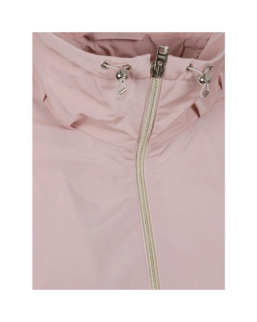 Herno Jassen ,Roze ,Polyester Roze Polyesterjas Gemaakt in het Purple