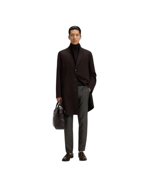 Boss Gray Slim-Fit Trousers for men