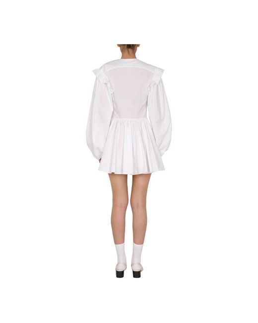 Patou White Short Dresses