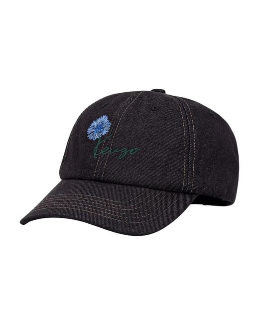 KENZO Denim Baseball Cap in Blue für Herren