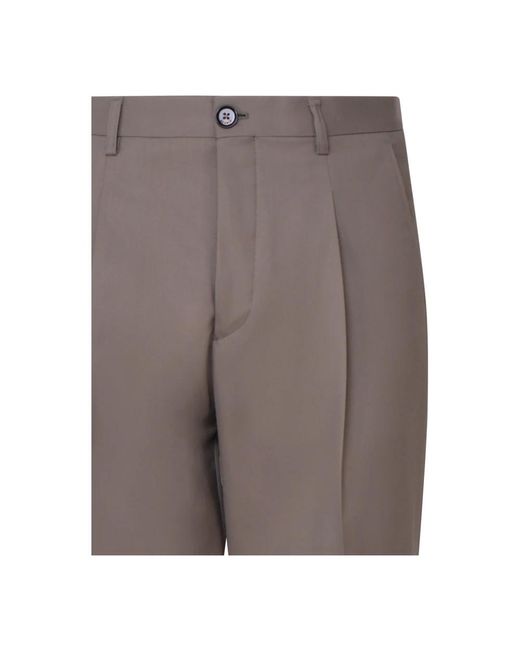 BE ABLE Broeken ,Wol Sandy Wollen Blend Broek in het Gray voor heren