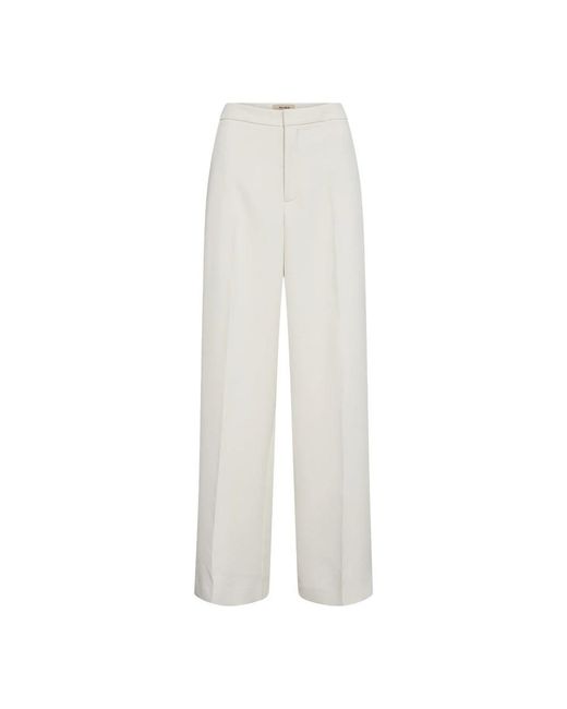 Mos Mosh White Wide Trousers