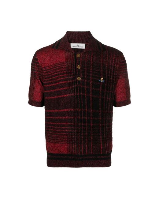 Vivienne Westwood Red Polo Shirts for men
