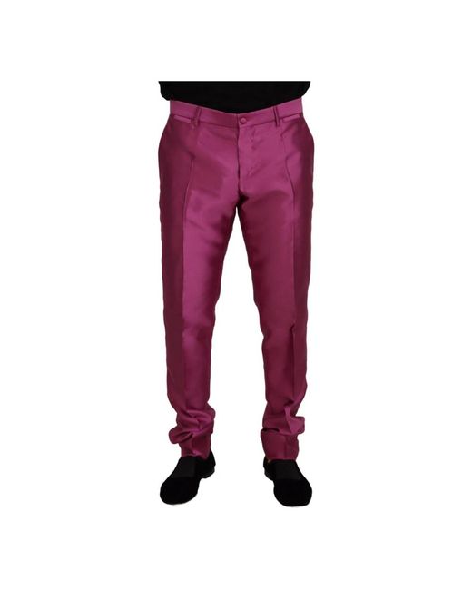Dolce & Gabbana Red Chinos for men