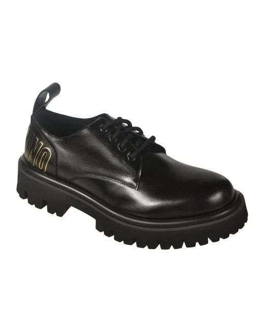 Moschino Black Laced Shoes for men