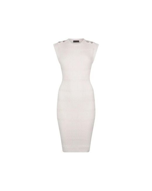 Liu Jo White Knitted Dresses
