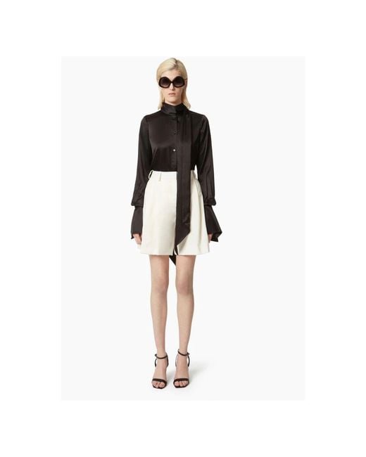 Nina Ricci Black Satin lavaliere