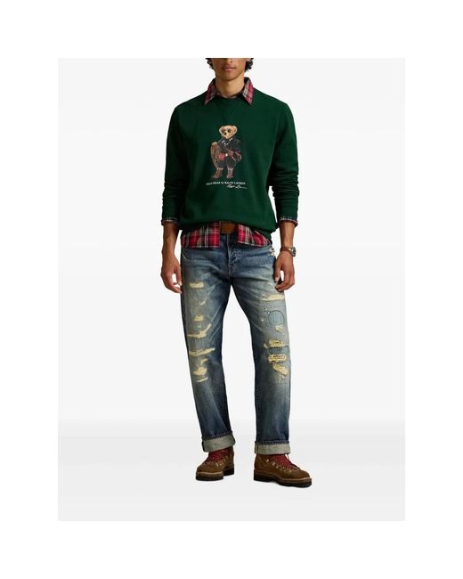 Round-Neck Knitwear Polo Ralph Lauren pour homme en coloris Green