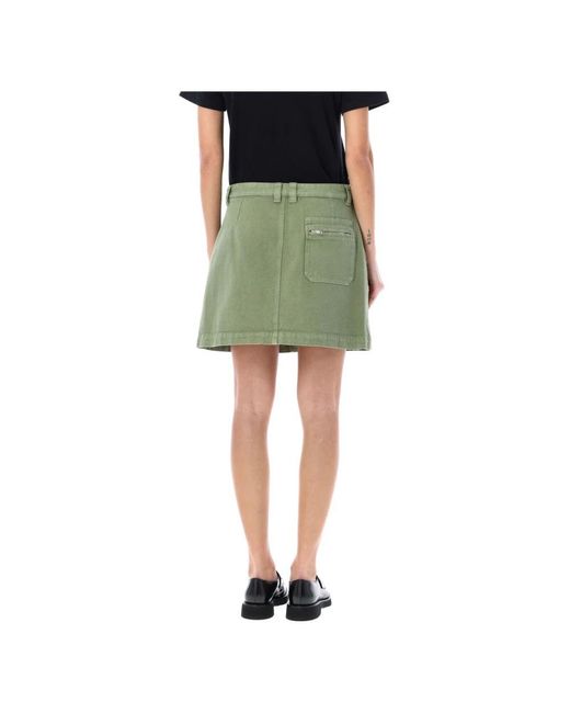 A.P.C. Green Short Skirts