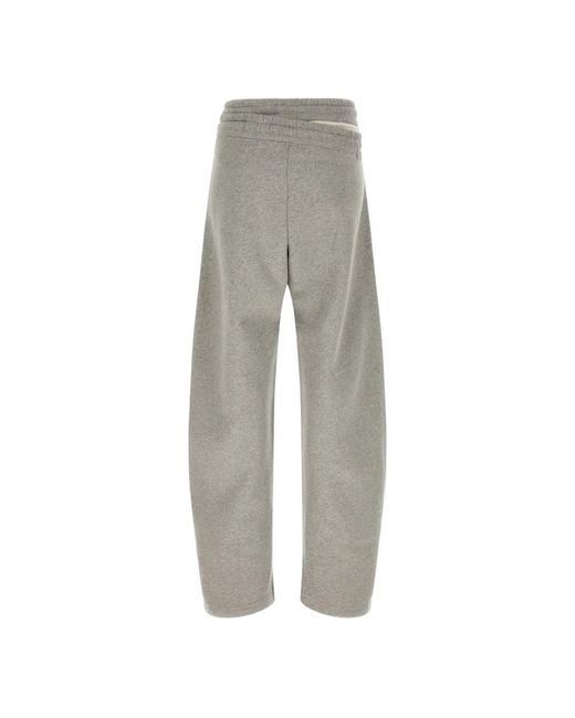 The Attico Gray Sweatpants