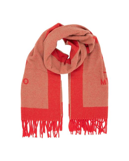 Moschino Red Winter Scarves
