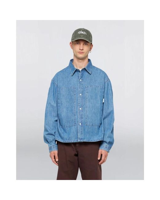 Denim Shirts Edwin de hombre de color Blue