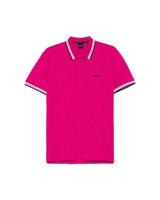 HUGO Pink Polo Shirts for men