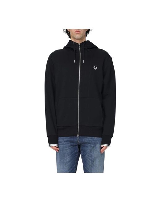 Fred Perry Zip-Throughs in het Black voor heren