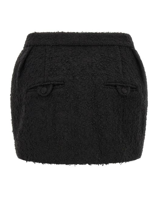 Magda Butrym Black Short Skirts