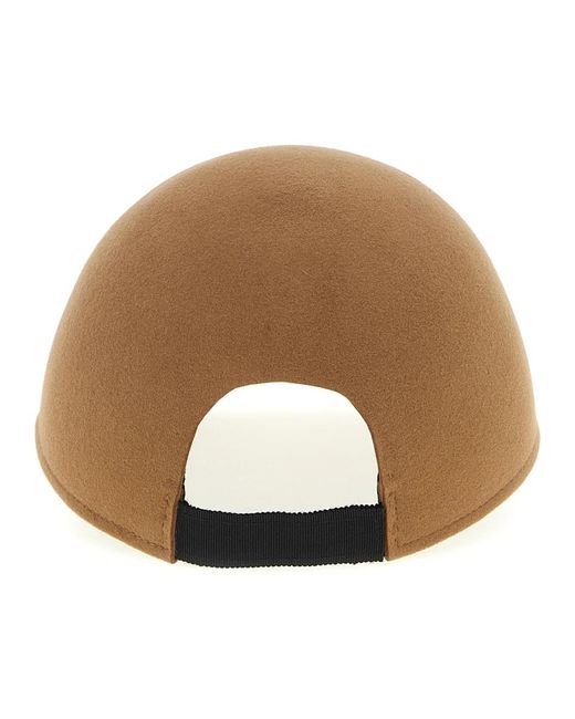 Maison Michel Tiger Wool Hat in het Brown