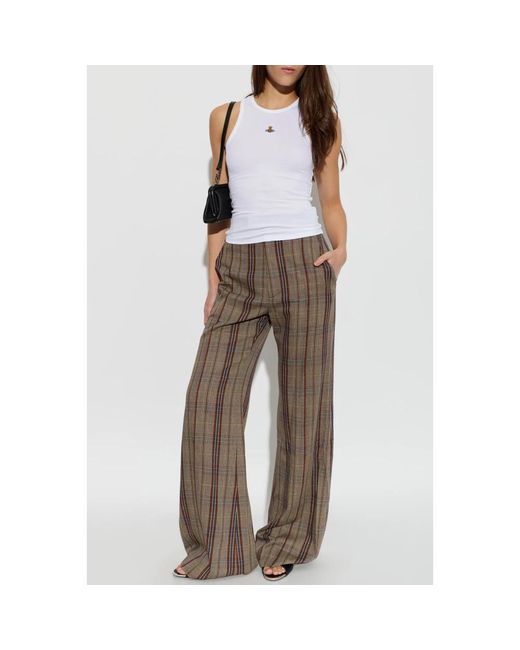 Vivienne Westwood Brown Wide Trousers