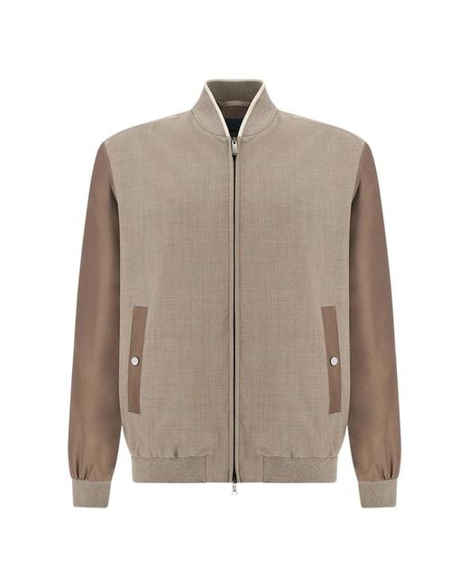 Paul & Shark Brown Bomber Jackets for men