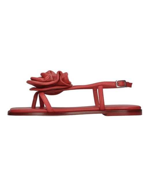 Vic Matié Red Flat Sandals