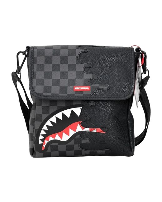 Sprayground Black Messenger Bags for men