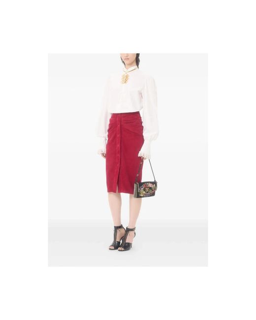 Valentino Red Pencil Skirts