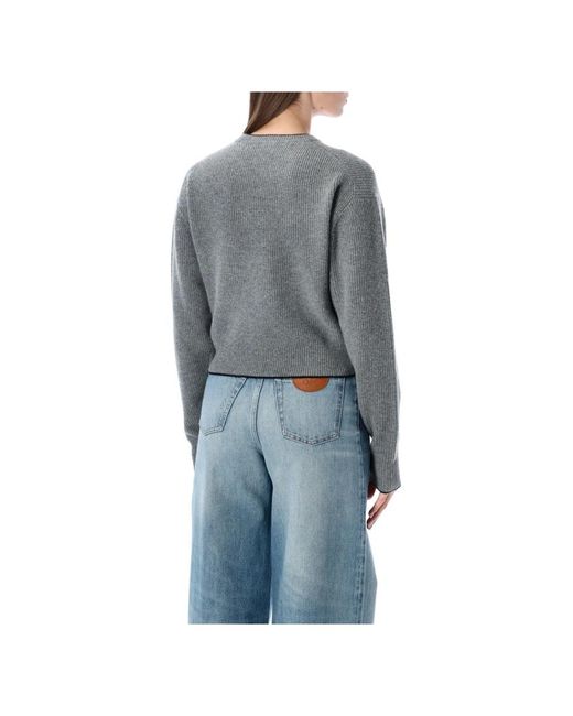 Chloé Gray Round-Neck Knitwear