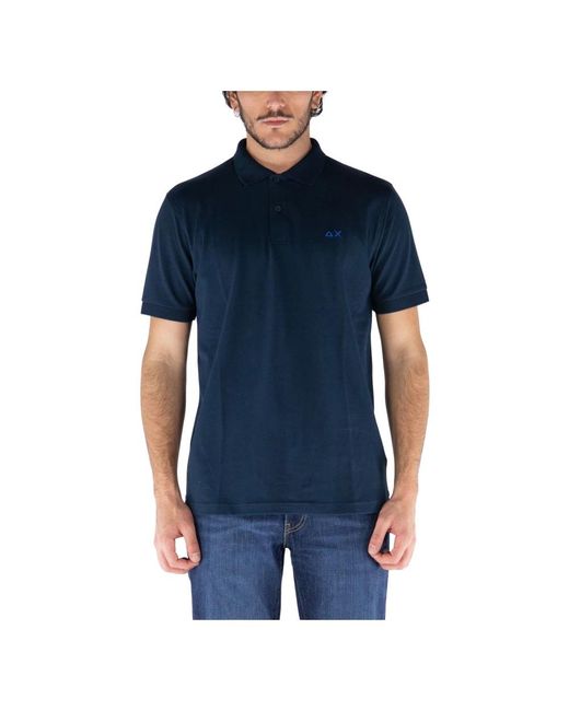 Sun 68 Blue Polo Shirts for men