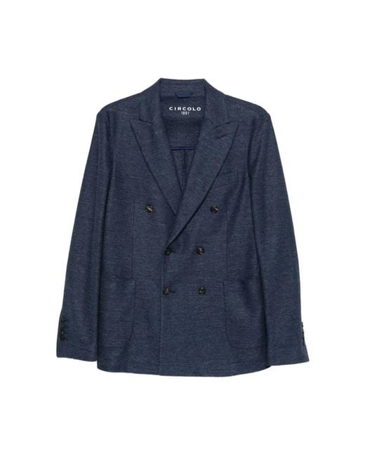 Circolo 1901 Blue Blazers for men
