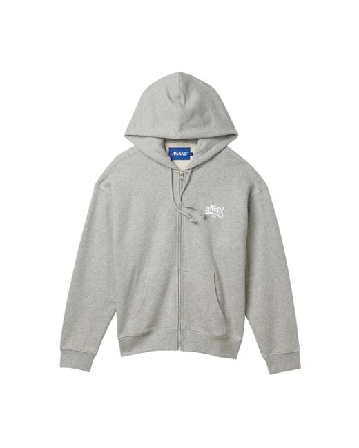 AWAKE NY Gray Zip-Throughs for men